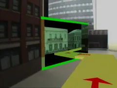 Teaser image: Embedded Virtual Views for Augmented Reality Navigation