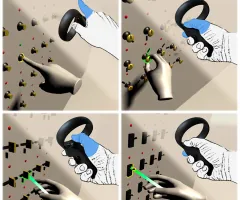 Teaser image: Exploring Input Approximations for Control Panels in Virtual Reality