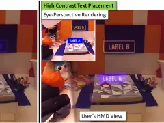 Teaser image: Towards Eye-Perspective Rendering for Optical See-Through Head-Mounted Displays